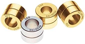 Redding Reloading Titanium Nitride 1/2'' O.D. x 3/8'' Long Neck Sizing Bushing | Precision Steel Reloading Bushing with Increased Surface Hardness & Reduced Sizing Friction