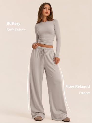 Trendy Queen Women's 2 Piece 2026 Fall Fashion Lounge Set with Pockets