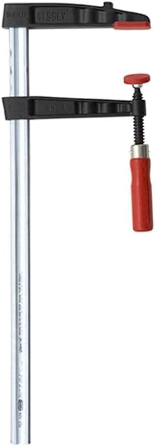 BESSEY TG7.016+2K F-style Clamp (7 In. x 16 In.) 1320 lb. Clamping Force, Replaceable Pads, Bar Clamp for Woodworking, Carpentry, DIY & Home Improvement Projects