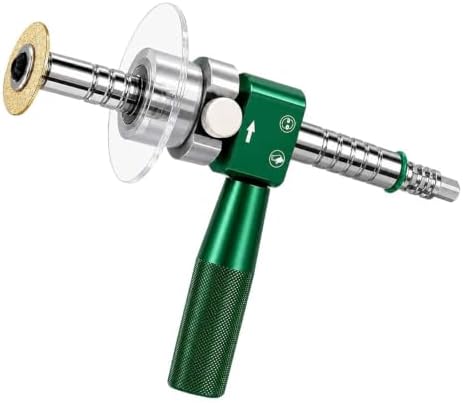 1-1/4" PVC Inside Pipe Cutter Internal Cutting Tool, Diamond Wheel Grinding Disc for Precise Internal PVC Cuts, Metal Guide and Adjustable Depth Control，Green