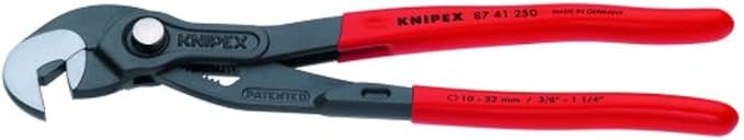 KNIPEX High Leverage Diagonal Cutters (7401250SBA), 10 inches and KNIPEX Raptor Pliers (8741250) Red, 10 inches