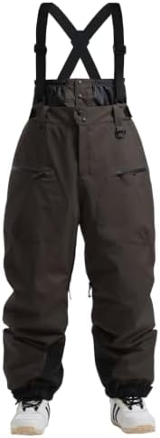 GSOU SNOW Mens Womens Snowboard Pants-Baggy Ski Snow Bibs