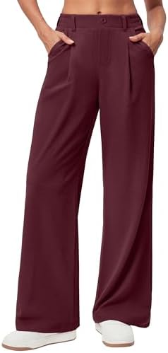 Ewedoos Wide Leg Dress Work Pants for Women Business Casual Office Outfits