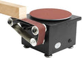 Mini Disc Sander 6-Inch, 1.2"x15" Belt Bench Grinder, 7 Speed Electric Sander Table Small Spindle Sander Machine, Mini Belt Disc Sander for Metal, Wood, Steel, Iron, Plastic, 100W