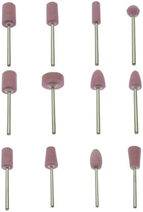 2.35mm Shank Mounted Points Ceramic Grinding Heads Wool Felt Polishing Wheel for Mould Nail Finish(Wool Felt)