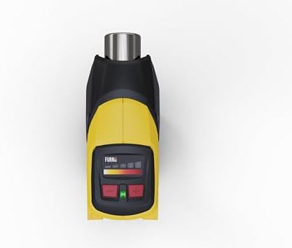 WAGNER Furno 550 Battery-Operated Heat Gun with LED Display, 5 Temperature Settings from 300 to Max. 610 °C, Includes Reflector and Wide Jet Nozzle (Battery and Charger Not Included)