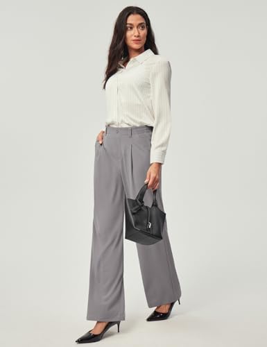 Ewedoos Wide Leg Dress Work Pants for Women Business Casual Office Outfits