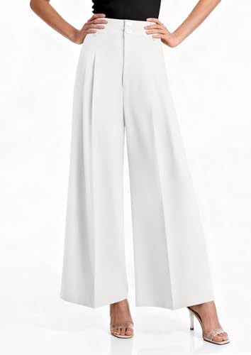 PRETTYGARDEN Women's High Waisted Wide Leg Dress Pants
