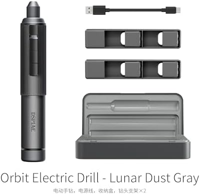 DSPIAE AT-ED Orbit Electric Hand Drill, Hobby Model Mini Drill Pen, Gray