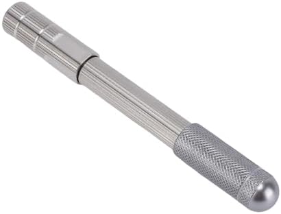 Fabater Pin Vise, Stainless Steel Ergonomic Non Slip Handle Compact 11cm Manual Hand Drill for Enhanced Accuracy, Mini Pin Vise with Interchangeable Heads for Jewelry Making, Watch