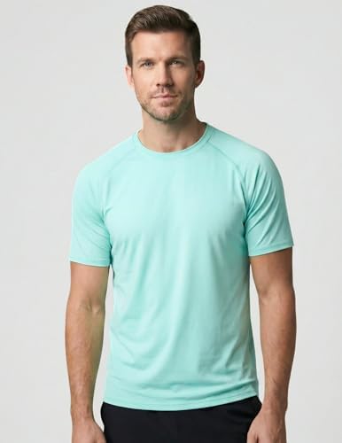 Liberty Imports 5 Pack Men's Active Quick Dry Crew Neck T Shirts