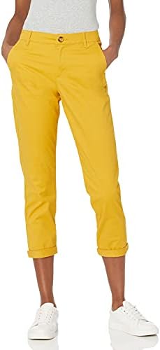 Amazon Essentials Women's Mid-Rise Slim-Fit Stretch Cropped Capri Pants (Available in Plus Size)