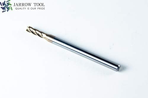 Square End Carbide Mill Set (Pack of 5) - 1/8 End Mill for Alloy Steels/Hardened Metals – 4 Flute TiAlN Coated Square Nose Milling Set for CNC Machine Milling Tools