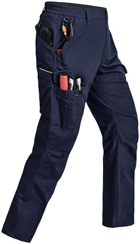 Mens Cargo Pants Ripstop Breathable Tactical Hiking Pants with 7 Pockets