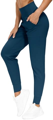 THE GYM PEOPLE Women's Workout Joggers Pants Lightweight Lounge Leggings