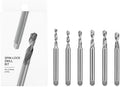 DSPIAE Mobile Hand Pin Vice (Japan Authorized Dealer) (XDB-S03 Flat Shank Drill Set (0.08, 0.08, 0.1, 0.1, 0.1, 0.1, 0.1, 0.1, 0.1, 0.1, 0.1, 0.1 inches (2.6, 3.0, 3.1 mm))