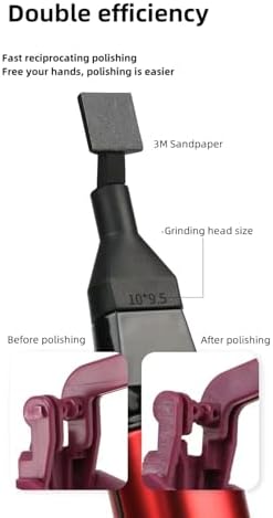 Electric Reciprocating Sander – Precision Multi-Speed Sanding Tool with Fine Sandpaper for Crafts, Miniatures, Jewelry, Woodworking, Resin Kits, Model Automotive Detailing, DIY & Hobbyists