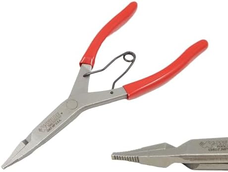 Wilde Lock Ring Plier Set 3pc Straight Right Angle and Thin Bent Curved 9" Length Made In USA G409.NP, G408.NP, and G407.NP Pliers