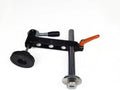 Iron Panel Saw Hold-Down Clamp for Woodworking, Horizontal Workholding Device Secures Large Sheets for Straight Cuts, Black Finish