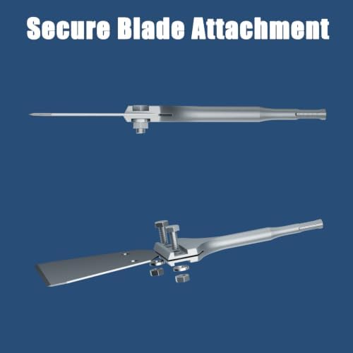 SDS Plus Floor Scraper, 5in x 10in SDS Plus Chisel, Tile Removal Tool for Rotary Hammer & Demolition Hammer, Removes Thinset, Tile, Vinyl, Linoleum, Carpet & Hardwood Flooring