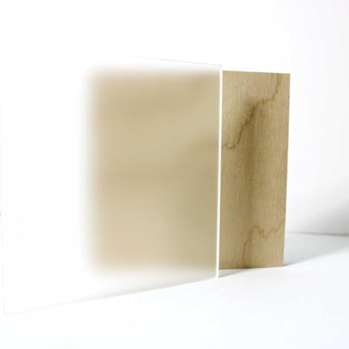 Frosted Clear Acrylic Sheet (6mm, 12" x 12")