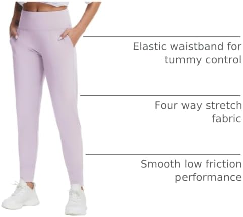 THE GYM PEOPLE Women's Workout Joggers Pants Lightweight Lounge Leggings