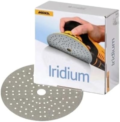Mirka Iridium Sandpaper 6 Inch Hook and Loop Grit 320 50 pcs