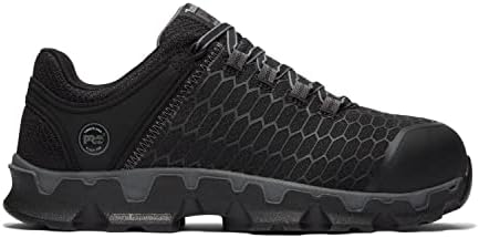 Timberland PRO Men's Powertrain Sport Alloy Safety Toe Industrial Athletic Work Shoe, Black/Grey-2024 New, 8