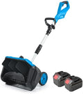 Cordless Snow Shovel, 21V Brushless, 11.8-Inch, 2 Batteries