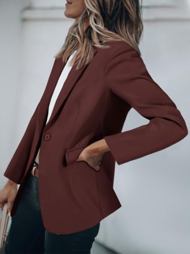 Cicy Bell Womens Casual Blazers Long Sleeve Work Office Suit Jackets Blazer