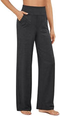 G4Free Yoga Pants for Women Wide Leg Pants with Pockets High Waisted