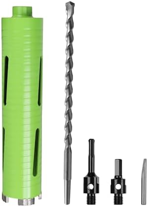2 1/4 Inch Dry Core Drill Bit with Pilot Bit and 2 Pcs Adapters
