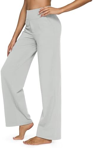 G4Free Yoga Pants for Women Wide Leg Pants with Pockets High Waisted