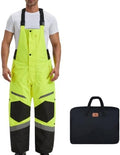 Mens Snow Bib Overalls, Insulated Coveralls for Men Waterproof