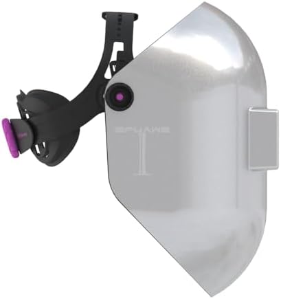 Tefuawe Chopped Fiberglass Sugar Scoop Welding Helmet, Medium Cut Top and Bottom Pipeline Welding Hood