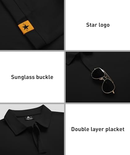ZITY 3 Pack Mens Golf Polo Shirts Short Sleeve Business Casual T-Shirts