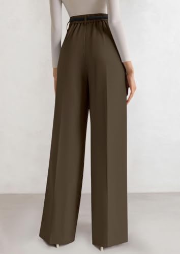 PRETTYGARDEN Women's Tailored Wide Leg Work Dress Pants