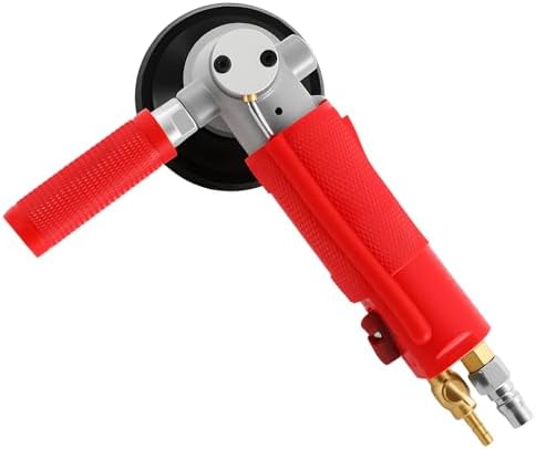 Air Wet Polisher, 4 Inch Pneumatic Aluminum Wet Stone Grinder with Water Pipe, 5500 RPM High Speed Air Powered Stone Polishing Tool for Granite, Marble, Concrete