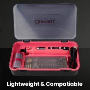 HARDELL Mini Cordless Rotary Tool, 4V 129pcs Rechargeable Rotary Tool Kit