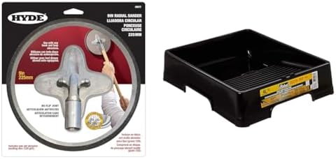 Hyde 09977 Radial Sander and Richard 92067 4 Liter Heavy Duty Jumbo Plastic Tray Bundle