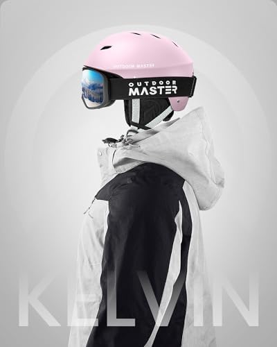 OutdoorMaster Kelvin Ski Helmet - Snowboard Helmet for Men, Women & Youth