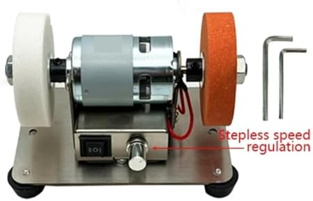 100W Double Head Grinding Wheel Machine Desktop Grinder Motor Micro Rough And Fine Polishing Electric Grindstone