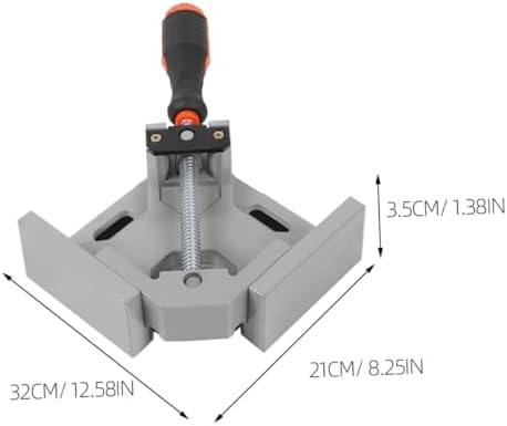 Sewroro 90 Degree Corner Clamp for Woodworking Aluminum Alloy Single-handle Right Angle Clamp Metal Workholding Device for Carpentry and Welding for DIY Projects