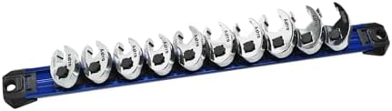 Astro Tools 7108 10-Piece 3/8" Drive Metric Anti-Slip Crowfoot Flare Nut Wrench Set