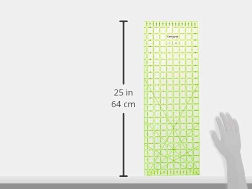 Omnigrip 8-1/2" x 24" Non-Slip Rectangle Quilting Ruler by Omnigrid