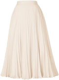 GRACE KARIN Pleated Midi Skirt for Women Chiffon A-Line Outfits