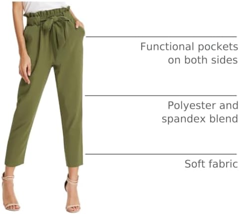 GRACE KARIN Women Work Pants, High Waist Dressy Trousers Business Casual