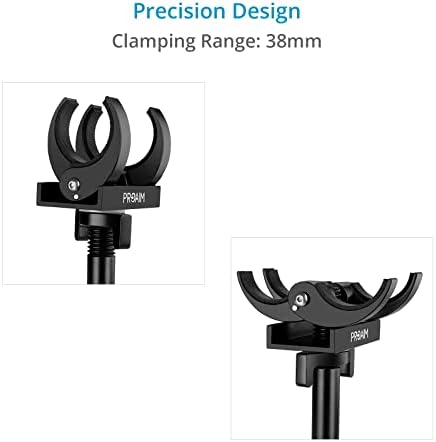 PROAIM Tube Clamp with 5/8" Baby Pin for Tubular Lighting Fixtures. Clamps 38mm Tube Light.