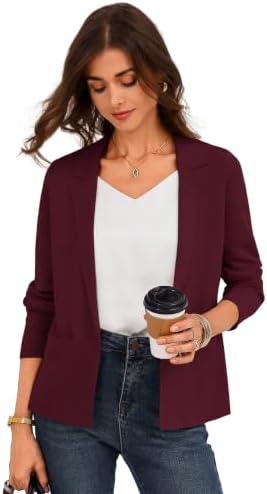 GRACE KARIN Womens Sweater Blazer Jackets Business Casual Work Cardigan