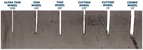 Weiler 58131 5 Inch Cutting Wheel, Tiger INOX Stainless Steel Ultracut 1 mm Contaminant-Free High Performance Thin Cutting, 1mm INOX60T Type 1 7/8" Arbor, Pack of 50